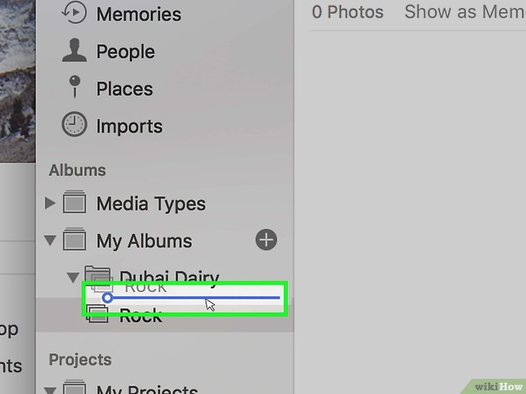 انتقال آلبوم ها به پوشه