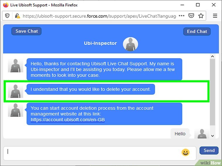 درخواست حذف حساب 