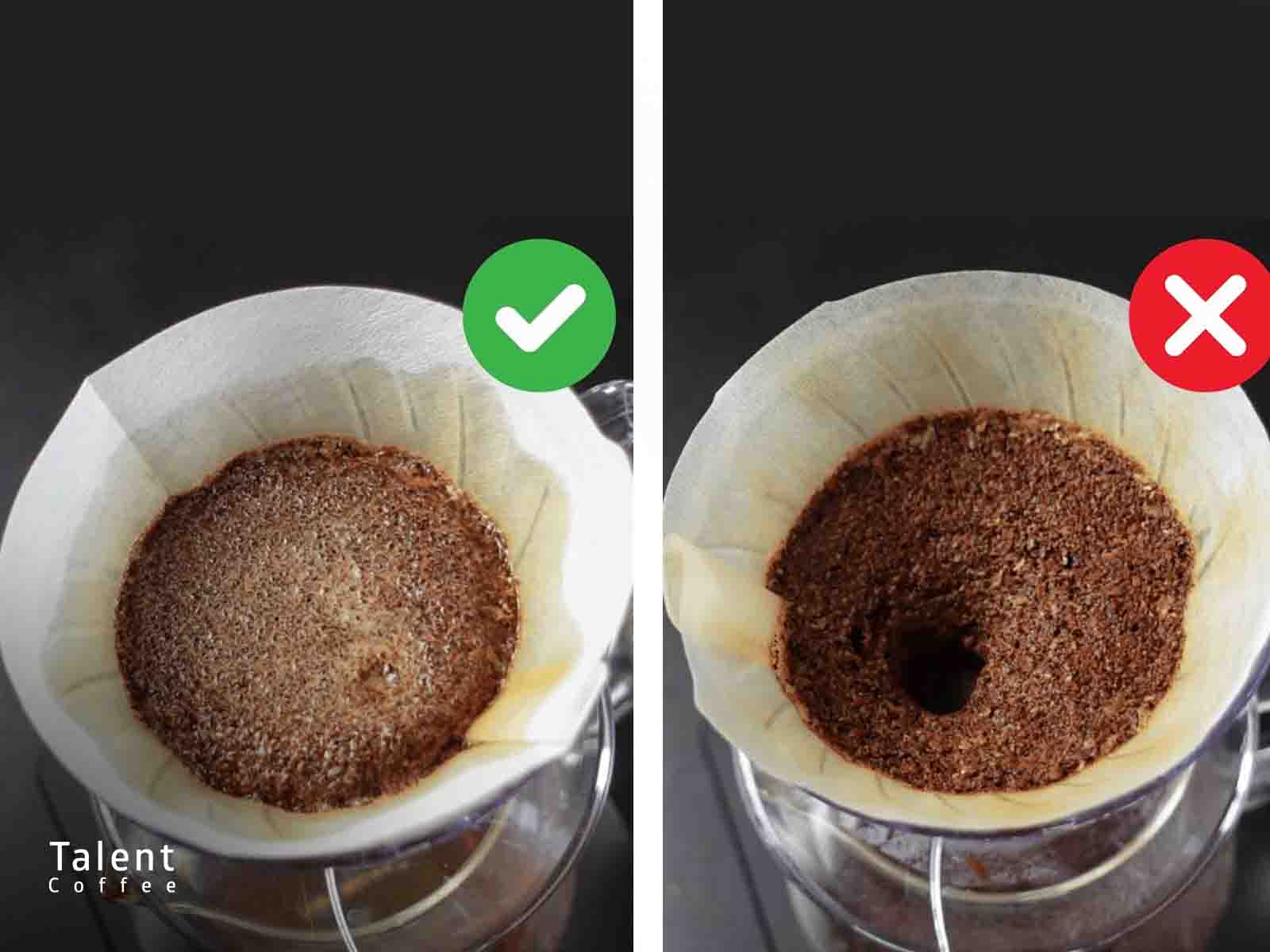 تاثیر حجم آب بلومینگ بر دم آوری قهوه 