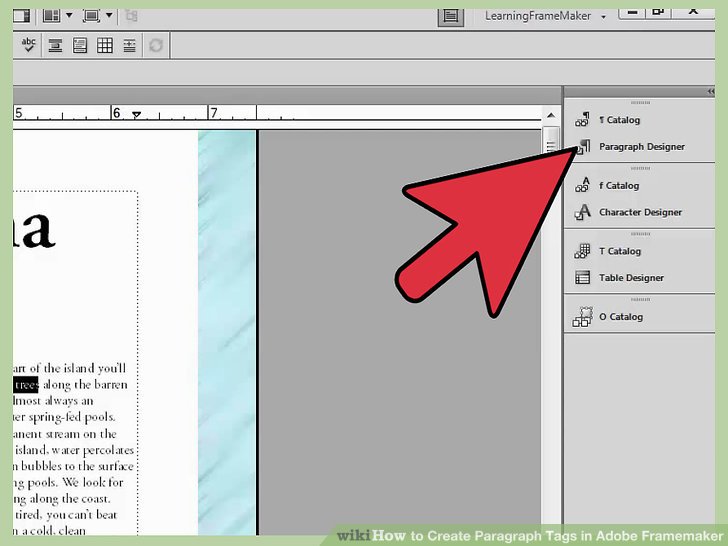 مشخص کردن نقطه درج