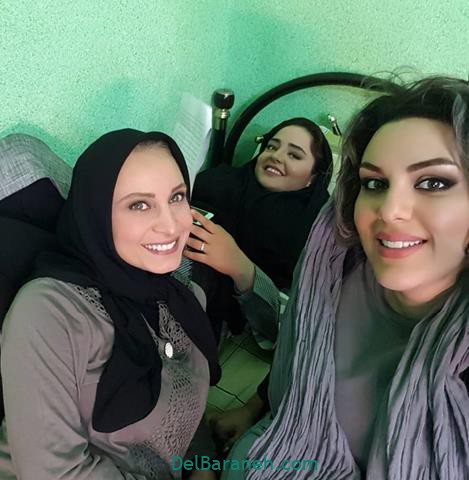 نرگس محمدی و مریم کاویانی پشت صحنه بوی باران