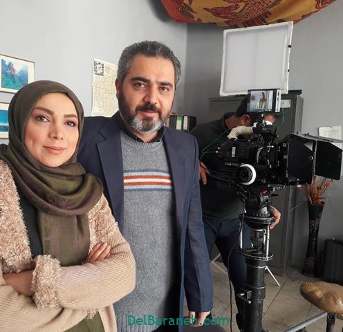 اتابک نادری پشت صحنه سریال سلام آقای مدیر