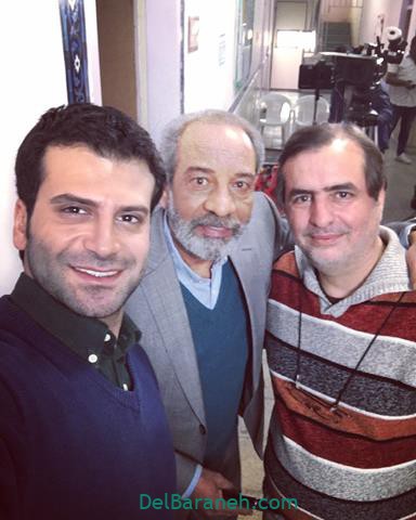 روزبه حصاری و داریوش فرهنگ در پشت صحنه سریال سلام آقای مدیر