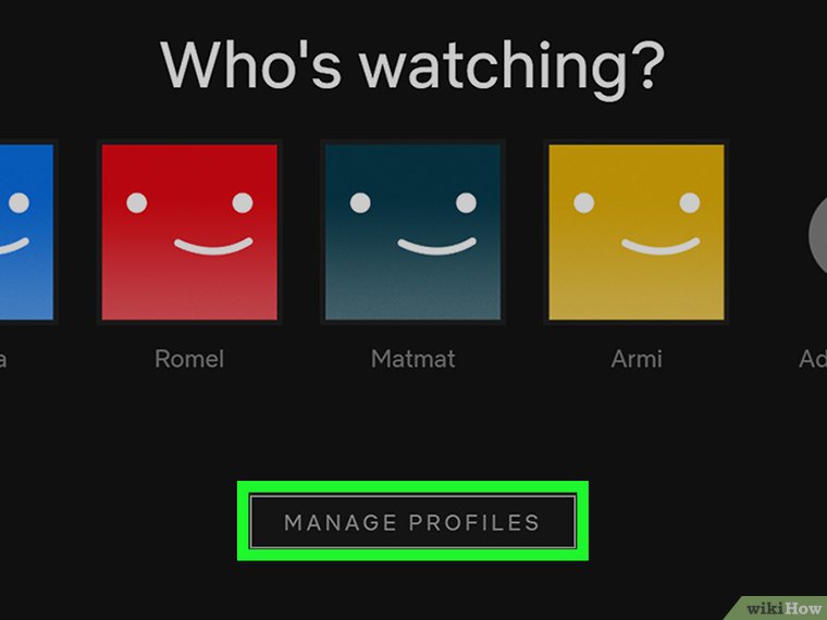  گزینه Manage Profiles