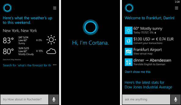 ابزار صوتی هوش مصنوعی&nbsp;کورتانا مایکروسافت (Microsoft Cortana)