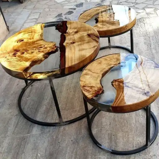 مدل میز عسلی با رزین