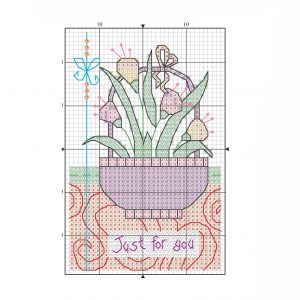 طرح شماره دوزی گل