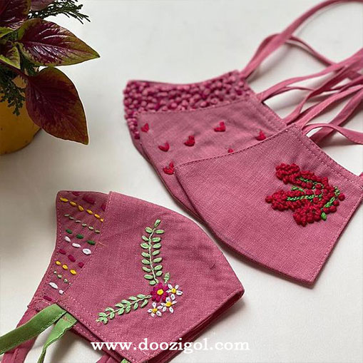 درآمد گلدوزی با دست
