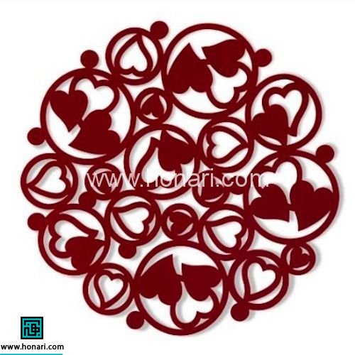 رومیزی نمدی هویه کاری شده