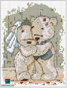 طرح خام گلدوزی پاندا