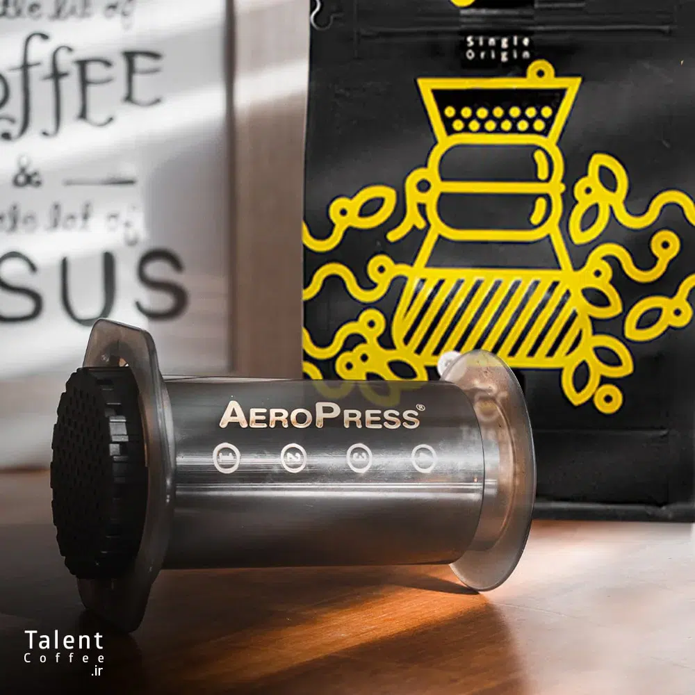 دم آوری قهوه با ایروپرس