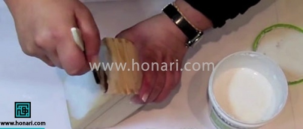 اموزش جعبه با طرح گل رز