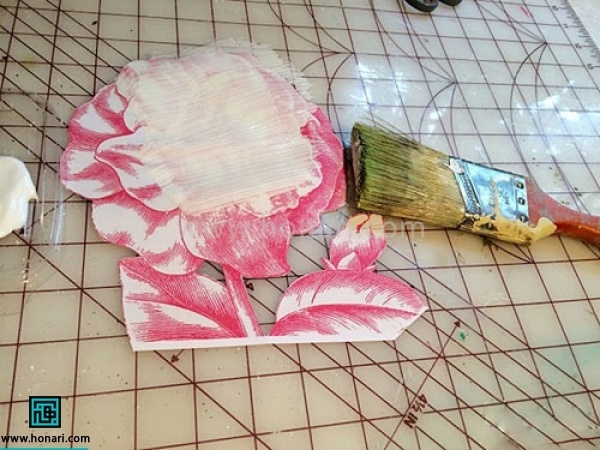 اموزش دکوپاژ روی صندلی