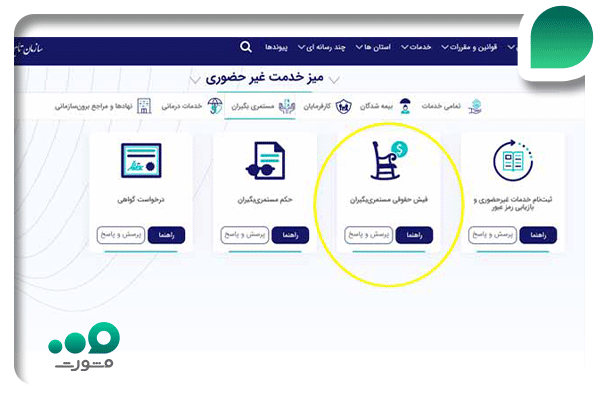فیش حقوقی بازنشستگان تامین اجتماعی