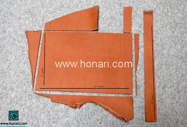 دوخت کیف ابزار چرمی