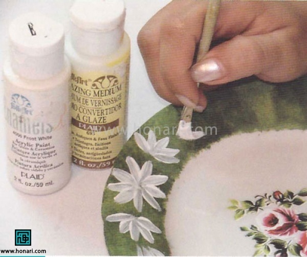 آموزش استفاده از ترانسفر روی ظروف چینی