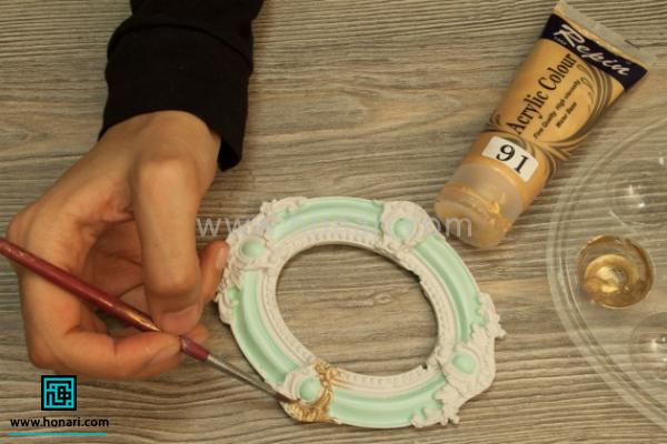 اموزش پتینه ی قاب عکس