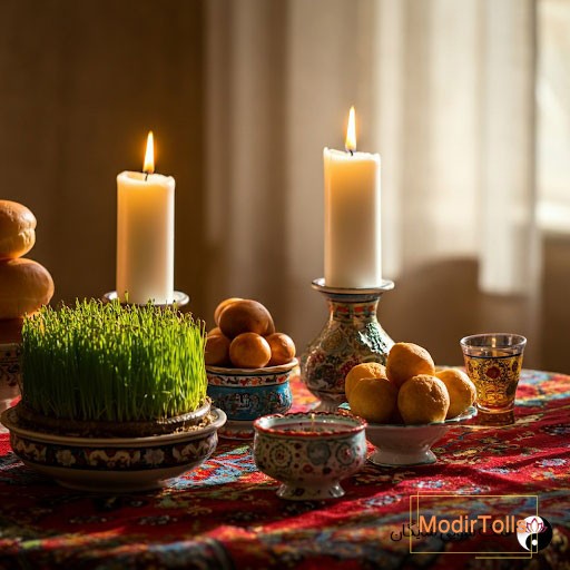 شمع سفید در هفت سین
