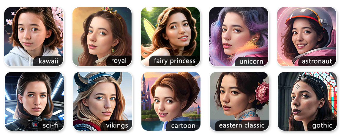 سایت هوش مصنوعی رایگان مجیک اِی&zwnj;آی اتاوارس (Magic AI Avatars)