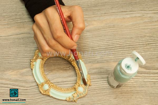 اموزش پتینه ی قاب عکس