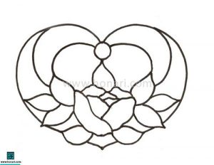 طرح نقاشی قلب