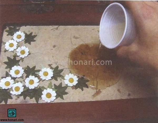 آموزش دکوپاژ روی جعبه نان با استفاده از لول لایت (صدکات)