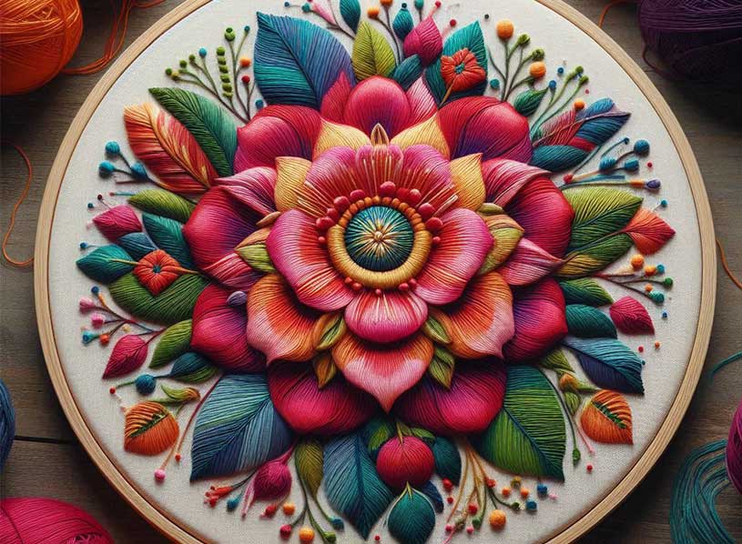دوخت خشتی در گلدوزی: راهنمای کامل آموزش و اجرا