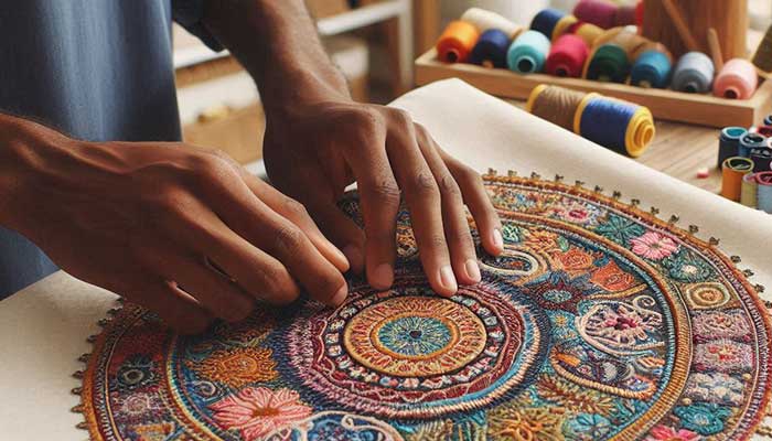 روش‌های بستن پشت گلدوزی