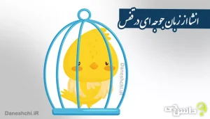 انشای دانش آموزی از زبان جوجه ای در قفس