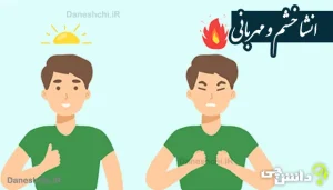 انشا با تضاد معنایی خشم و مهربانی