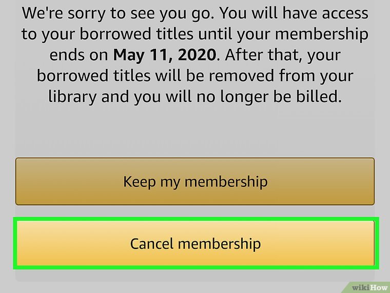  Cancel Membership