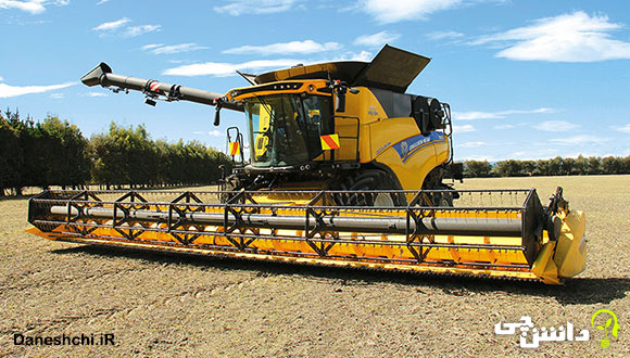 تحقیق در مورد دستگاه کمباین و انواع آن