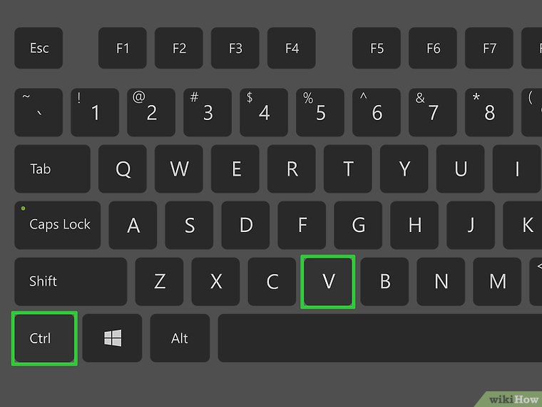 Ctrl + V