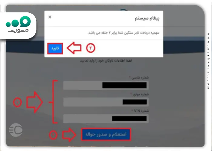 راهنمای ثبت نام لاستیک دولتی ثبت نام در سامانه مرحله چهار