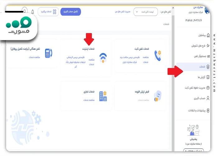 مخابرات من خرید اینترنت