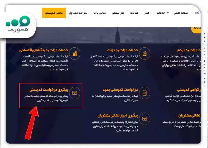 ورود به سامانه gnaf.post.ir
