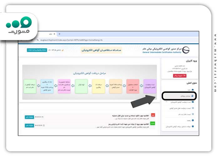 ویرایش پروفایل در سامانه جیکا