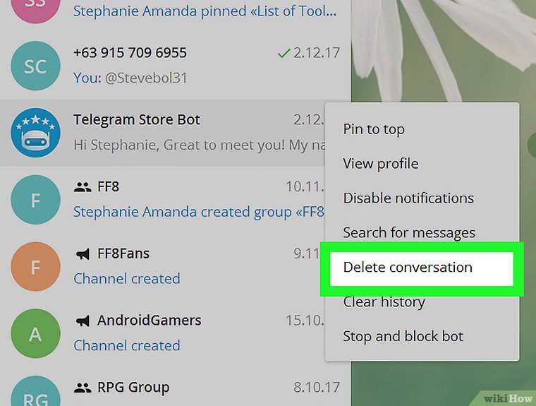 Delete Conversation