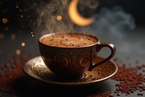 قایق در فال قهوه