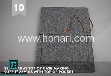 آموزش کیف تبلت نمدی 10