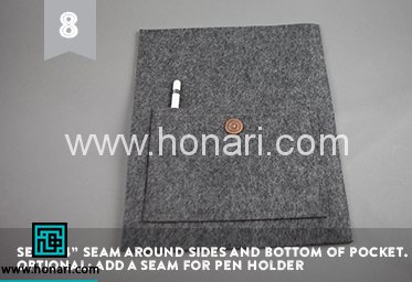 آموزش کیف تبلت نمدی 8