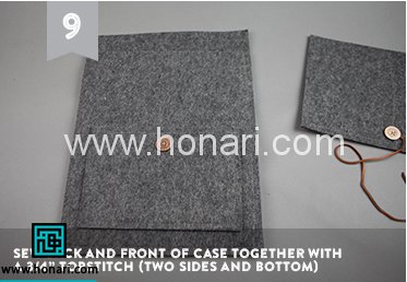 آموزش کیف تبلت نمدی 9