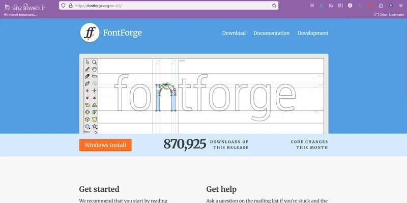 برنامه FontForge برای تبدیل طراحی به فایل فونت