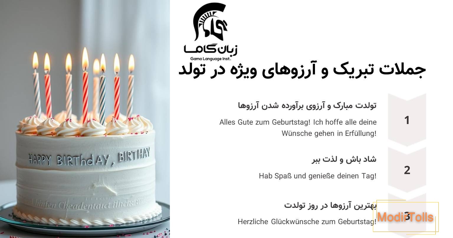 جملات پرکاربرد تولد به آلمانی