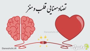 انشا با تضاد معنایی قلب و مغز