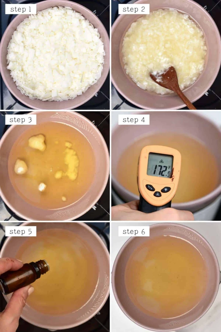درست کردن شمع: ذوب کردن موم