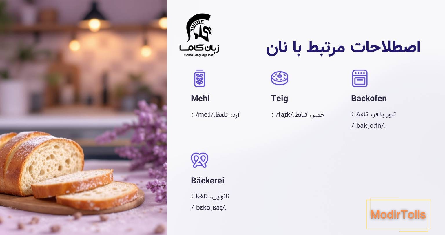 اصطلاحات مربوط نان به آلمانی