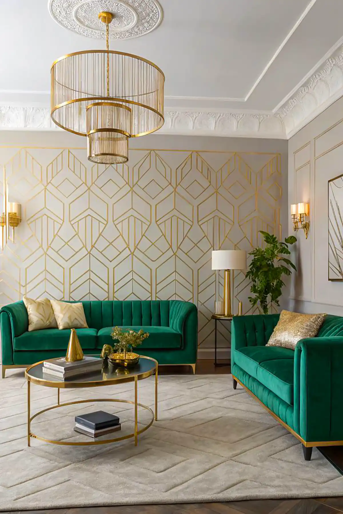 مبلمان سبز زیبا و شیک