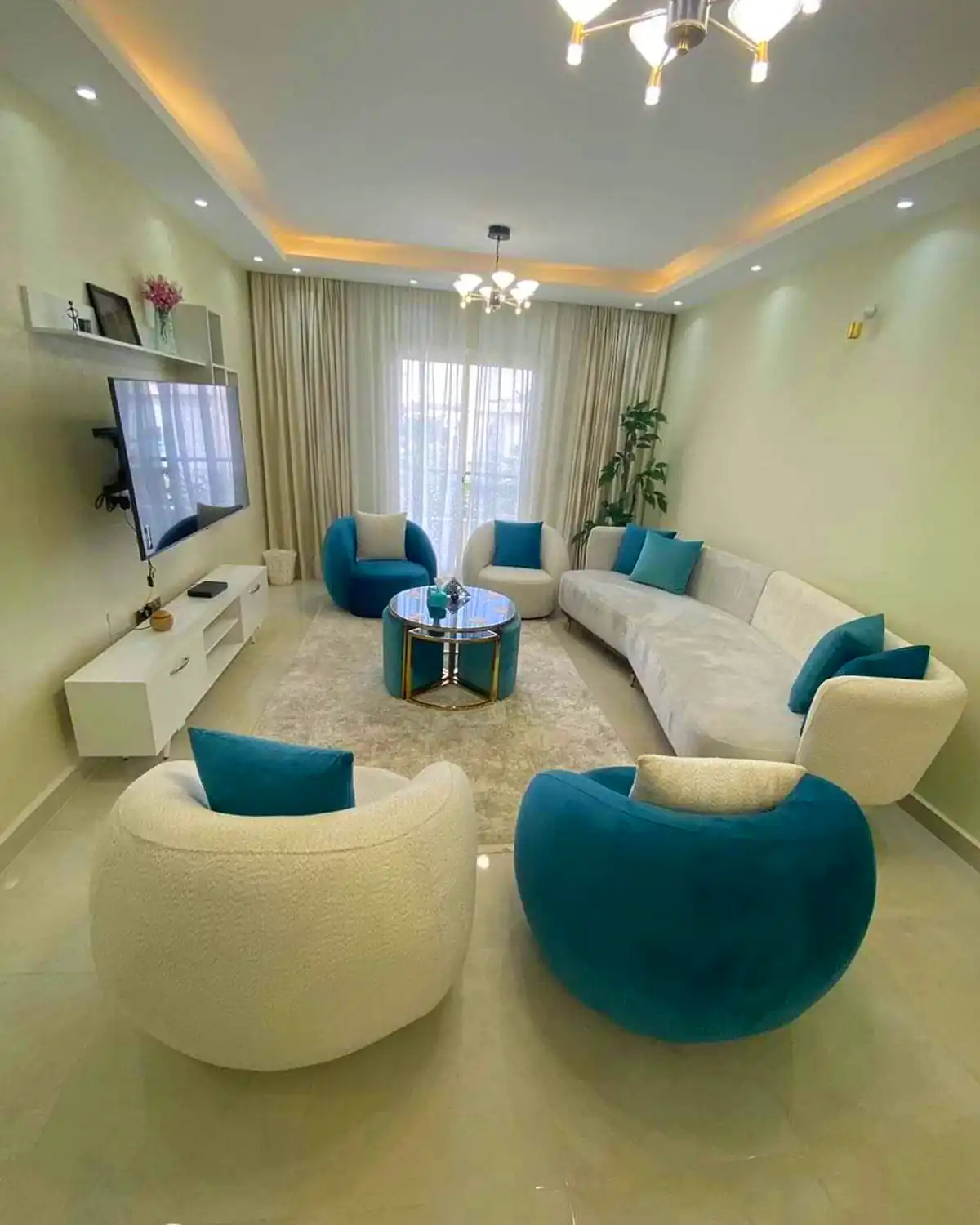 مبلمان سبز زیبا و شیک