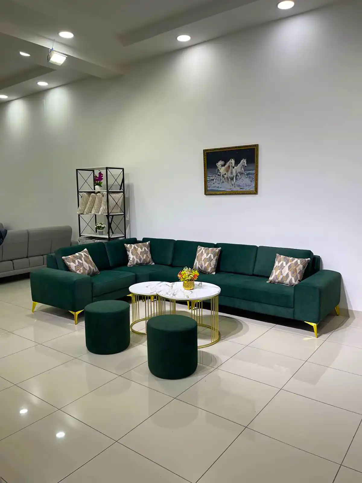 مبلمان سبز زیبا و شیک